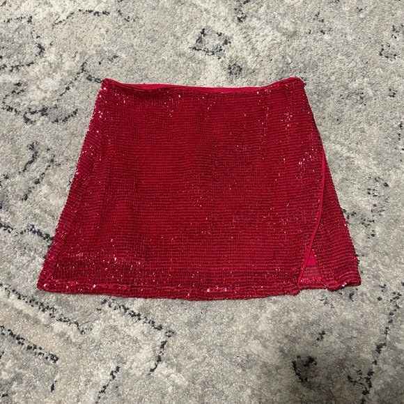 Pink sparkly mini skirt from Lovers and Friends size XS new...